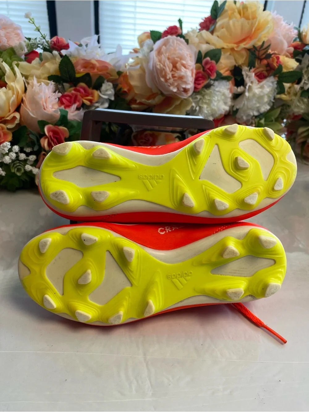 Adidas X Crazyfast Club FG Soccer Cleats Solar Red Youth US 13K
